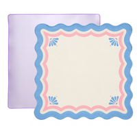 Tapis de table de mahjong de 31 pouces, épaisseur de 0,1 pouce, motif personnalisé, antidérapant, en néoprène caoutchouté, tapis de protection pour mahjong