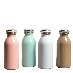 custom 350ml 500ml Double Wall stainless steel insulated milk bottle keep warm cold