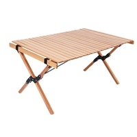 Ensemble de table et de chaises pliantes modernes pour l'extérieur, en bambou massif, pour pique-nique, barbecue