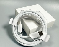 Cable USB-C a USB-C de 60W PD, Cable de Carga Rápida con Trenzado de Nailon de 1m 2m, Cable de Carga USB Tipo C para iPhone 15/16/17 para Samsung