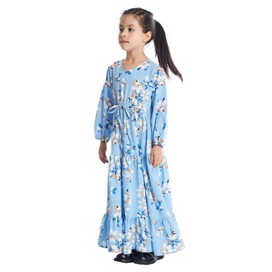 Abito Estivo Floreale per Bambine del Sud-Est Asiatico, Abbigliamento Etnico Arabo di Dubai per Viaggi - Product Image 4