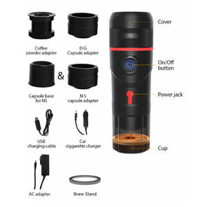 Machine à expresso électrique portable HiBREW H4 3 en 1, 15 bars, compatible avec Nespresso Original <span class=keywords><strong>Dolce</strong></span> <span class=keywords><strong>Gusto</strong></span> et café moulu - Product Image 4