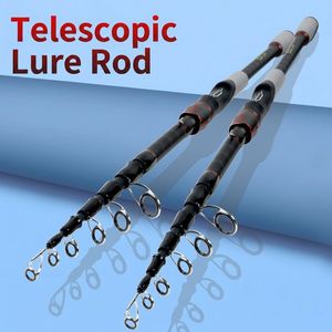 <span class=keywords><strong>Canne</strong></span> <span class=keywords><strong>à</strong></span> <span class=keywords><strong>pêche</strong></span> télescopique portable en fibre de carbone pour la <span class=keywords><strong>pêche</strong></span> en <span class=keywords><strong>mer</strong></span> avec poignée en EVA, guides rigides légers et utilisation polyvalente - Product Image 6