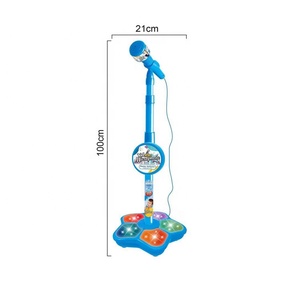 Microphone éducatif pour enfants Bao Han avec support, lumière clignotante, MP3, karaoké, instrument de <span class=keywords><strong>musique</strong></span>, jouets pour enfants - Product Image 3