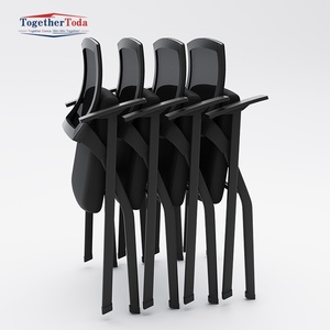 Chaise de formation pliable avec tablette d'écriture, dossier en maille, chaise de réunion de bureau pour salle de conférence - Product Image 3