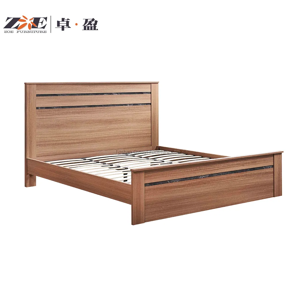 سرير جداري من الصين بالجملة سرير أثاث غرفة نوم منزلي خشبي حديث