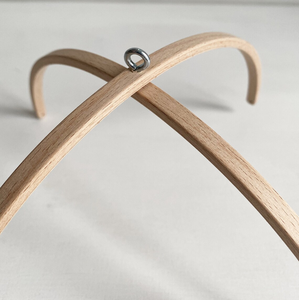 Decoración para Cuarto de Bebé, Soporte Redondo de Madera de Haya para Móvil de Cuna, Marco de <span class=keywords><strong>Arco</strong></span> para Colgar Móviles DIY - Product Image 3