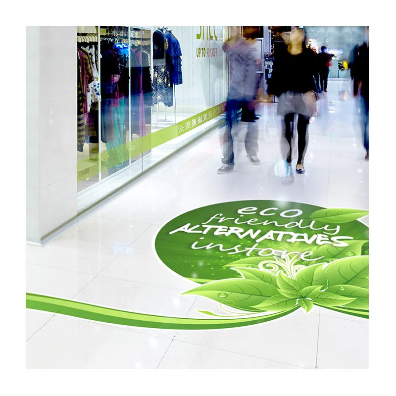 Auto-adesivo Pvc Vinyl Floor Sticker impermeável publicidade adesivos piso decalque