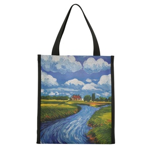 School Events Autism Awareness Bags Charity Fundraising Kids Artwork Printing Custom School Lunch Tote Bag Lunch Bag - Product Image 2