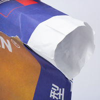 3 Layer Kraft Paper Sack Cement Multiwall Paper Bag 25KG 20KG 50KG Kraft Paper Valve Bag for Cement Mortar Powder