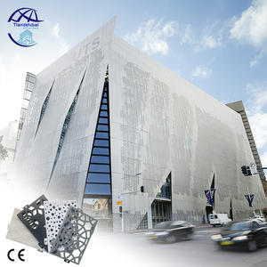 Façade perforée en aluminium Panneau solide en aluminium Matériau de construction Panneaux <span class=keywords><strong>d</strong></span>écoratifs en aluminium Panneaux muraux intérieurs en métal Mur-rideau - Product Image 3