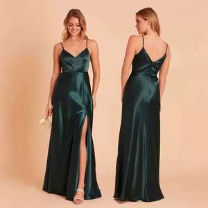 Maßgeschneiderte, schlichte Meerjungfrauen-Abschlussballkleider mit V-Ausschnitt, elegantes, formelles, luxuriöses Abendkleid - Product Image 3