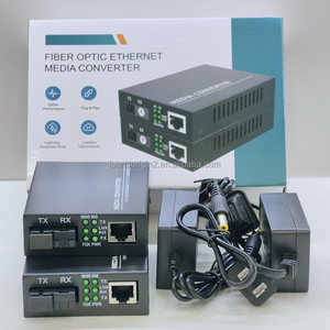 ตัวแปลงสื่อใยแก้วนำแสง Gigabit 10/100/1000Mbps RJ45 โหมดเดี่ยวแบบ Simplex SC ระยะ 3 กม. ตัวส่งและตัวรับสัญญาณแสง - Product Image 1