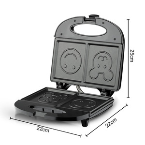 6 in 1 Electric Breakfast Pancake Nut Doughnut <b>Waffle</b> <b>Maker</b> Panini Sandwich <b>Maker</b> 2 Slice Breakfast <b>Maker</b> - Product Image 3