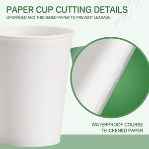 Gobelets à café jetables recyclables en papier kraft à paroi simple, design personnalisé, 8oz/10oz/14oz/16oz/22oz - Product Image 3