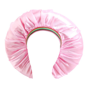 Haute qualité élastique <span class=keywords><strong>nuit</strong></span> sommeil chapeaux femmes <span class=keywords><strong>bouclés</strong></span> soins des <span class=keywords><strong>cheveux</strong></span> plus récent couleur unie Extra Large Satin rond <span class=keywords><strong>cheveux</strong></span> <span class=keywords><strong>Bonnet</strong></span> pour tresses - Product Image 3
