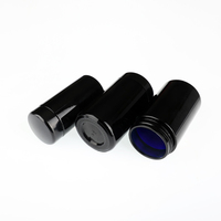 Bocaux en verre violet foncé UV de 100 ml, 200 ml, 250 ml, 500 ml, 1000 ml, bocal en verre pour crème avec bouchon à vis