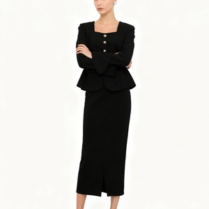 Women's New Fashion Slant Shoulder Halter Neckline Waist-Cinched Pleated Top & Skirt Plaid Casual Sexy 2-Piece <b>Set</b> Fashion - Product Image 3