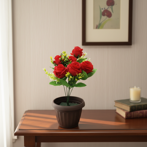 CASAMAX WL CZ-0038 Rose Artificiali in Plastica per Decorazioni Natalizie ed Eleganti Composizioni Floreali - Product Image 3