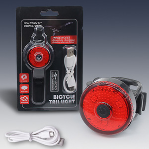 <b>Bicycle</b> Tail <b>Light</b> USB Rechargeable LED Waterproof 3 Modes Cycling Safety Accessory - Product Image 1