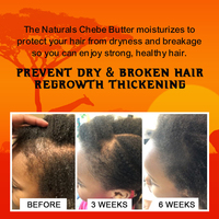 Beurre Capillaire Chebe 100% Africain pour Marque Blanche, Traitement des Cheveux Bouclés, Beurre Croissance Cheveux à la Poudre de Chebe