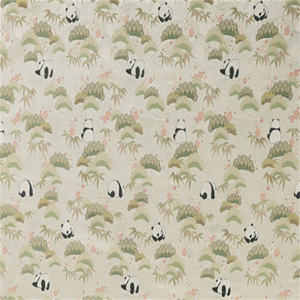 Bonito Original Chinês Panda Bamboo Jacquard Brocade Tecido 150cm Bela Venda Quente para Criança Calças De Pano Capa Suit - Product Image 6