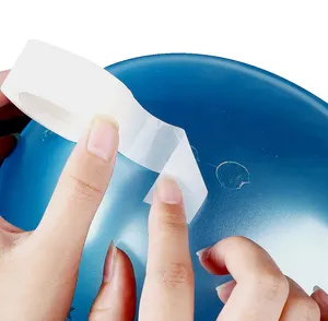 Gestanst Roll Lijm Zelfklevende Tape Transparant Siliconen Dots Voor Ballon