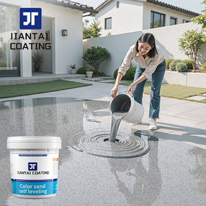epoxy self-leveling colored sand floor <b>paint</b> Household Epoxy-Colored Self-Leveling wear-resisting cement floor floor <b>paint</b> - Product Image 3
