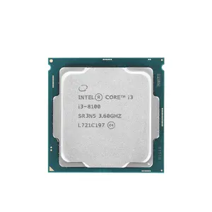 인텔 코어 i3-8100 커피 레이크 쿼드 코어 3.6 GHz LGA 1151 65W SR3N5 데스크탑 프로세서