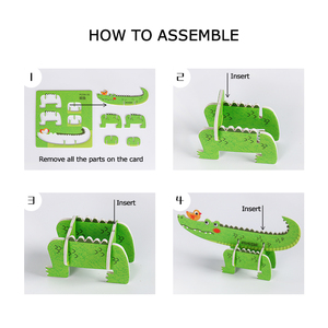 Giocattolo educativo fai da te personalizzato puzzle 3D bordo in schiuma modello di assemblaggio esercizio <span class=keywords><strong>bambini</strong></span> cartoon Animal 3D puzzle giochi per <span class=keywords><strong>bambini</strong></span> - Product Image 4