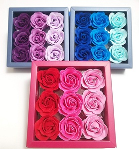 Flora Scented Rose Flower Bath Soap Plant Essential Oil Rose Soap in Gift Box Gift for Wedding Valentine Day Mother Day