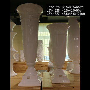Juego de Jarrones de Fibra de Vidrio Tipo <span class=keywords><strong>Trompeta</strong></span> para Centros de Mesa de Boda, Venta al por Mayor - Product Image 2