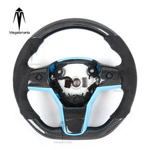 Volant en fibre de carbone pour Tesla Model Y S <span class=keywords><strong>X</strong></span> Model 3 YOKE 2017-2023 - Product Image 2