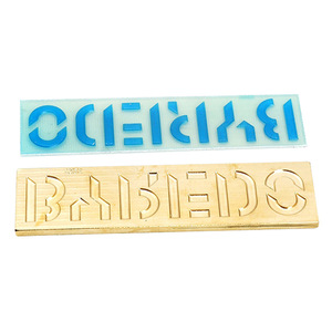 Placa de impresión flexográfica personalizada para ropa, logotipo de cuero PU, sello de relieve 3D - Product Image 3