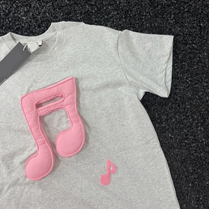 Camiseta de Hombre de Alta Calidad, 100% Algodón, Gruesa, con Bordado Chenille 3D, Transpirable, Cuello Redondo, Estilo Urbano, Talla Grande, 180 Gramos - Product Image 3