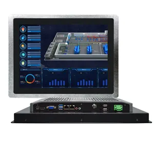 Hot Selling 21.5touch Screen Aio All In 1 Panel Pc Widescreen Touch Wifi Fan Industrial All In 1 Pc For Factory Workshop