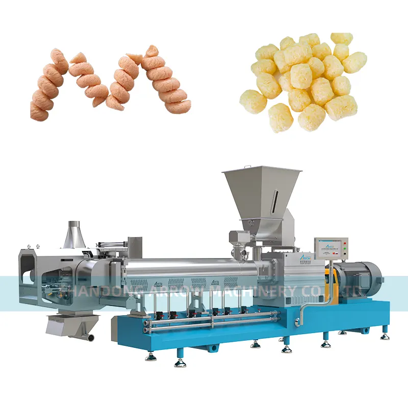 Pfeil Corn Puff Extruder Herstellung Maschine Automatische Corn Snack Food Produktions linie