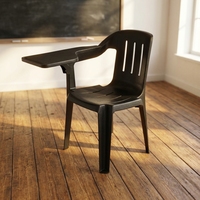 Fournisseurs de mobilier scolaire philippin : Chaise d'école avec tablette intégrée, chaise d'écriture pour l'enseignement universitaire et scolaire, pour les administrations