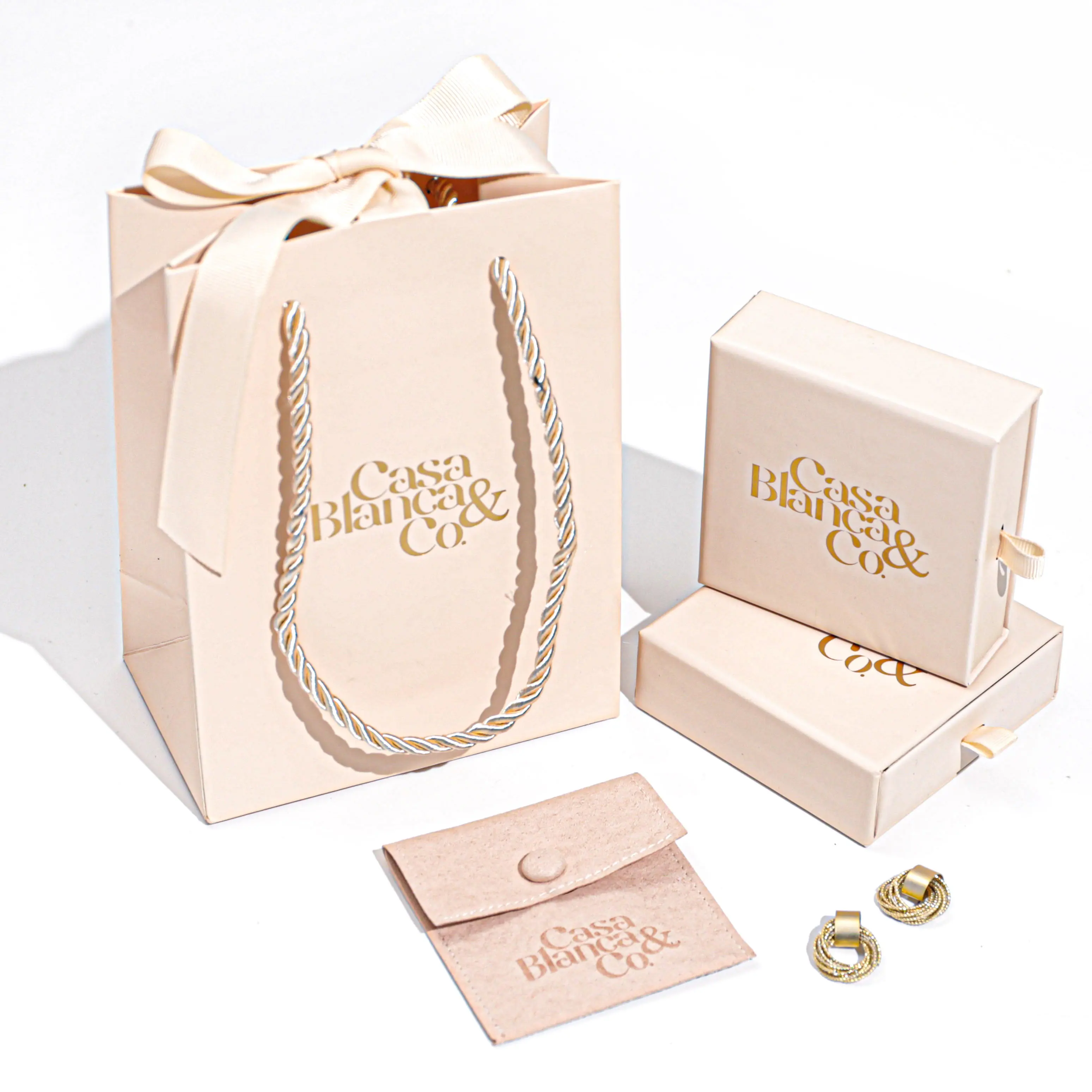 2021 caixa de presente de joias personalizada e bolsa