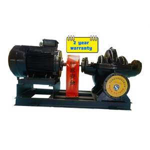 Bomba de Agua de Succión Doble Horizontal de Alto Caudal, Bomba Centrífuga de Carcasa Dividida Horizontal para Riego y Drenaje - Product Image 1