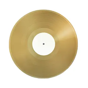 Gold Vinyl Records press for decoration LP manufacture factory any Colored vinyl are acceptable for production.