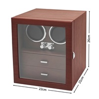 Boîte à montres automatique en bois de luxe personnalisée avec serrure, remontoir de montre sécurisé