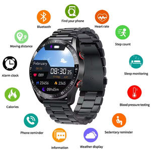 HW20 Montre Connectée Numérique avec Suivi de Santé Digital Étanche IP67, Appel Bluetooth, Surveillance du Sommeil et Fonctions ECG+PPG pour Professionnels - Product Image 1