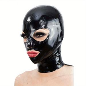Maschera in Lattice Nero <span class=keywords><strong>con</strong></span> Cerniera Posteriore, Occhi Aperti, Bella Bocca, per Cosplay, Costume di Halloween, Cappello Passamontagna per Feste - Product Image 3