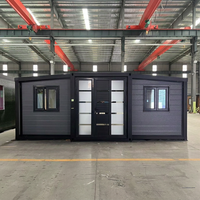 Casa Contenedor de 20 pies con Diseño Contemporáneo, Impermeable, Anticorrosión, Ecológica, Fácil Instalación, Dos Dormitorios y Sala de Estar