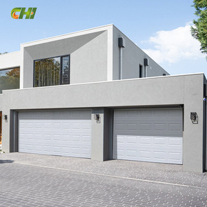 Puertas de Garaje Seccionales Dobles Automáticas de Diseño Moderno Personalizadas, Impermeables, para Proyectos Inmobiliarios de Lujo - Product Image 1