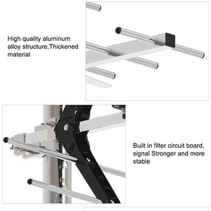 Antena UHF de Alta Ganancia <span class=keywords><strong>para</strong></span> <span class=keywords><strong>Exteriores</strong></span>, Receptor de <span class=keywords><strong>Televisión</strong></span> Digital Dvbt2, Antena de TV Yagi HDTV <span class=keywords><strong>para</strong></span> Canales Locales Gratuitos en 4K - Product Image 3