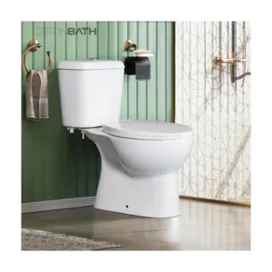 ORTONBATH barato de gama alta baño Wc inodoro de cerámica salida trasera Europea P trampa 180mm áspero en inodoro de dos piezas