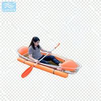 Sac flottant latéral transparent pour siège de kayak en cristal coloré avec kit complet pour le tourisme, en stock depuis la Chine, Lumark coque rigide