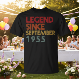 Camiseta Legend Since September 1955, regalo de cumpleaños número 70 para mujer - Product Image 3